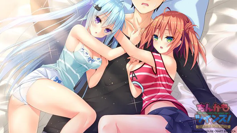  如胶似漆双胞胎！关于很黏我的双胞胎妹妹们居然喜欢上了我这件事 / ちんかもツインズ！ ～ふたごの妹たちに懐かれてるのはわかってたけどまさか恋愛感情に変わるなんて思ってなかった件～[Image uses new format, if not viewable, please update your browser or use Microsoft Edge]